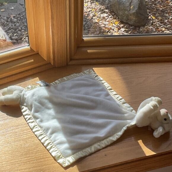 My Banky Aleigh Lamb Lovey Security Blanket Satin Trim - Picture 6 of 9